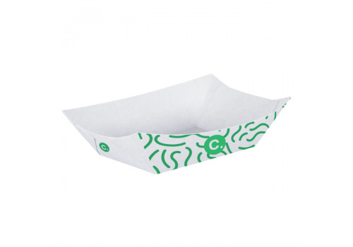 Barquette personnalisée en carton 1100 mL - Impression jusqu'à 4 couleurs