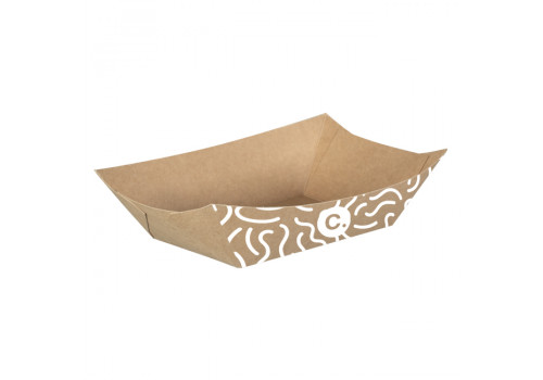 Barquette personnalisée en carton 1100 mL - Impression jusqu'à 4 couleurs