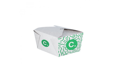 Boîte rectangulaire personnalisée en carton 880 mL - Impression jusqu'à 4 couleurs