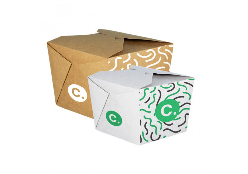 Boîtes carton alimentaires personnalisables avec logo Custo packaging