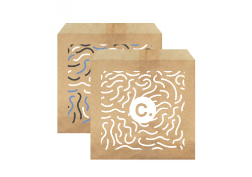 Sachets ingraissables à frites en papier personnalisés avec logo