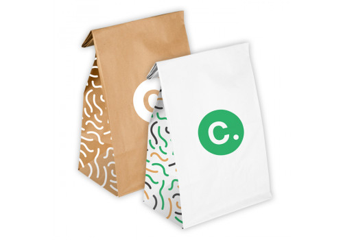 Sacs SOS sans poignées en papier personnalisés