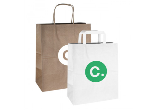 Sacs à poignées en papier personnalisés avec logo