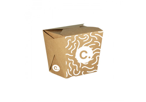 Pot à pâtes personnalisé en carton 16 Oz - Impression jusqu'à 4 couleurs