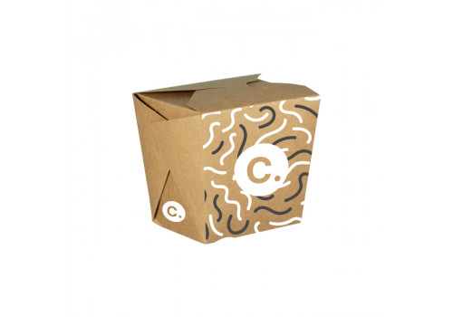 Pot à pâtes personnalisé en carton 16 Oz - Impression jusqu'à 4 couleurs