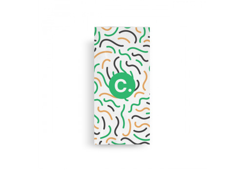 Sac à poulet blanc avec logo