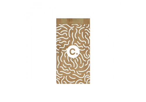 Sachet à fruits et légumes personnalisé en papier kraft 1 kg 14 + 9 x 28 cm - Impression jusqu'à 3 couleurs