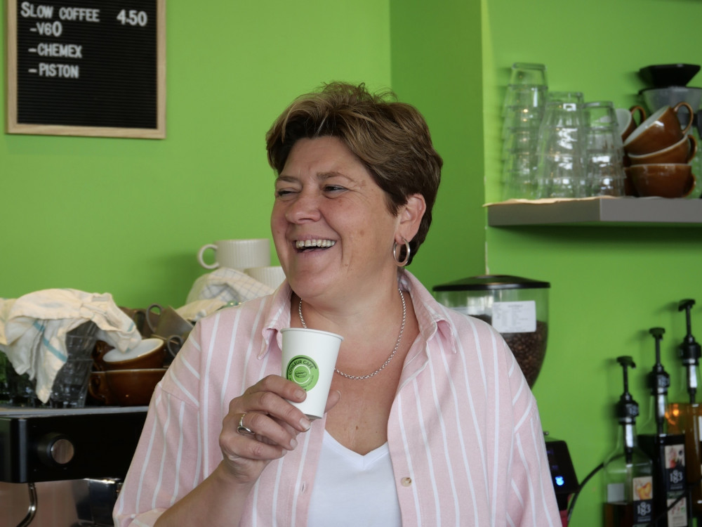 Gobelet en carton personnalisé pour torréfacteur Couleurs Café