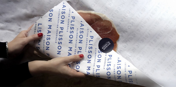 Papier ingraissable personnalisé pour bouchers et charcutiers Custo packaging